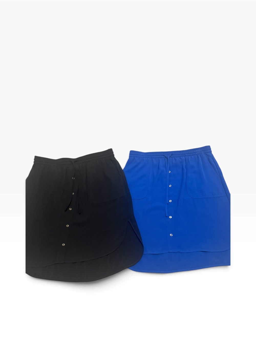 EUC Apt 9 Women's Casual Drawstring Skirts - Black and Blue Bundle